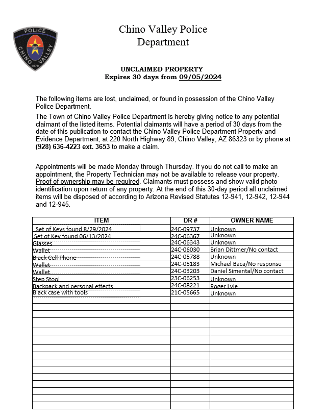 unclaimed property 092024