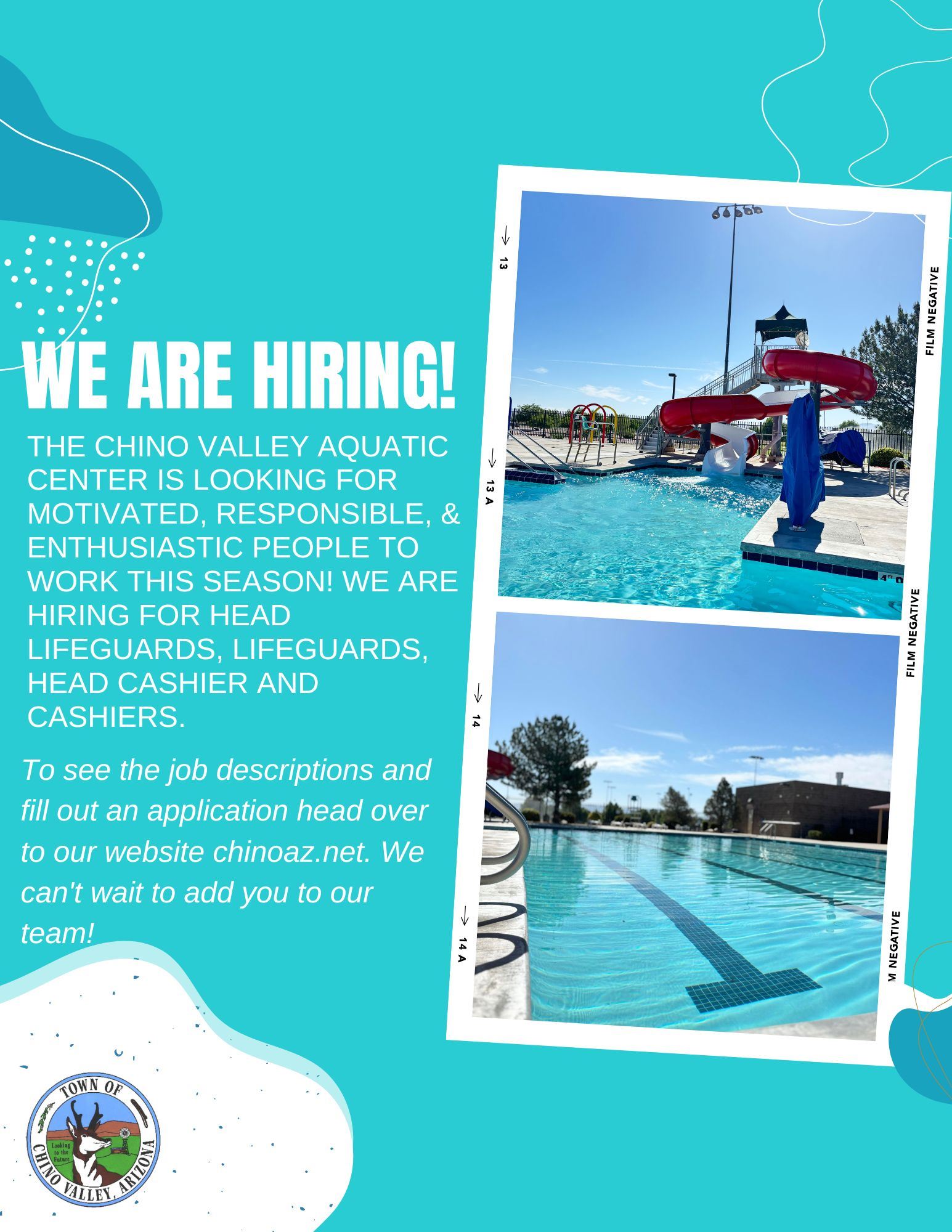 2026 Pool Season Hiring Flyer
